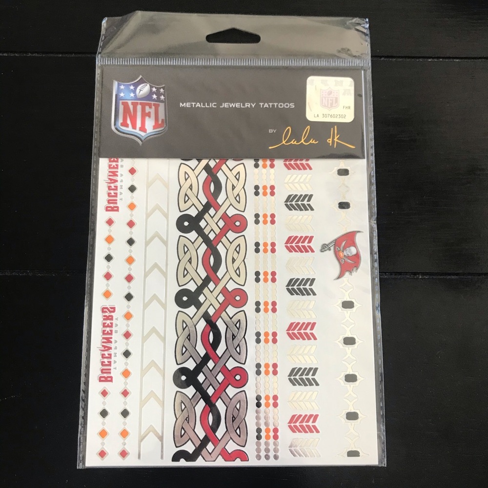 TampaBay Buccaneers LuluDK Metallic Jewelry Tattoo